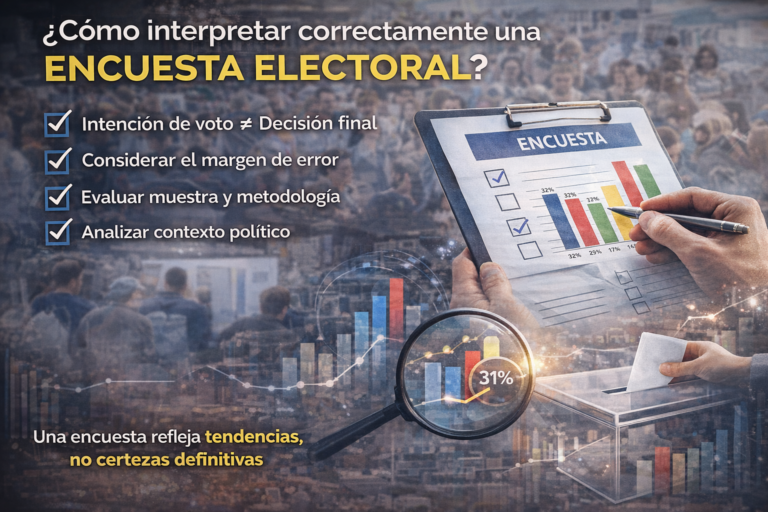 ¿Cómo interpretar correctamente una encuesta electoral?